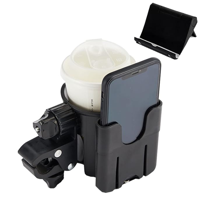 Cup Holder with Phone Holder — bike accessory for sale at Brooks Bike Shop