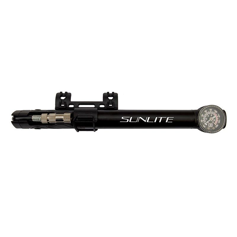Sunlite Mini Road Pump w/ Gauge — bike accessory for sale at Brooks Bike Shop
