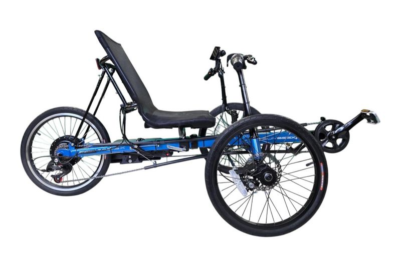 Sun Seeker E-Eco Tad B1 SX tricycle — for sale at Brooks Bike Shop, professionally assembled and ready to ride