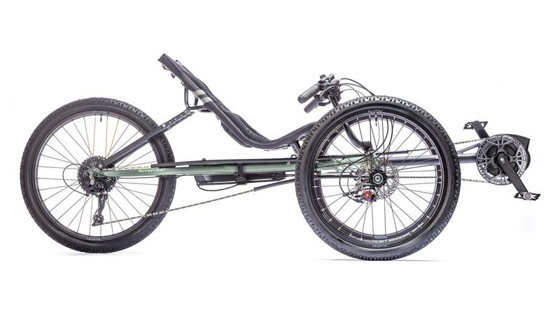 TerraTrike All Terrain e+ tricycle — for sale at Brooks Bike Shop, professionally assembled and ready to ride