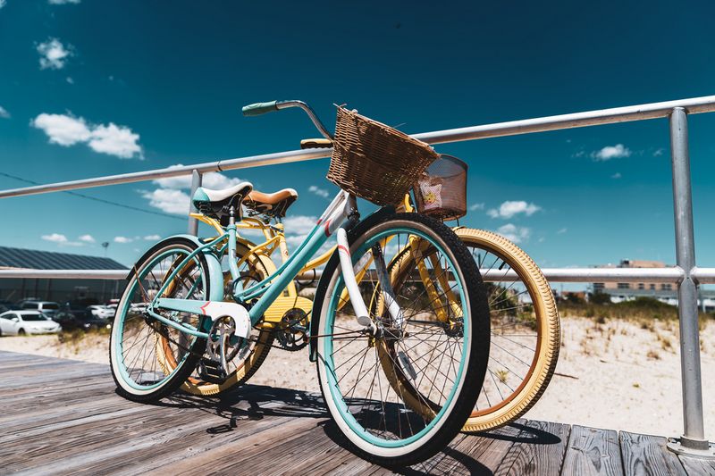 Cruiser bike rentals at Brooks Bike Shop Covington, LA — colorful beach cruisers ready to ride